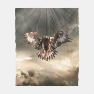 Goldenes Eagle Fleecedecke