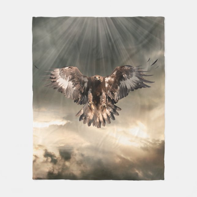 Goldenes Eagle Fleecedecke (Vorderseite)