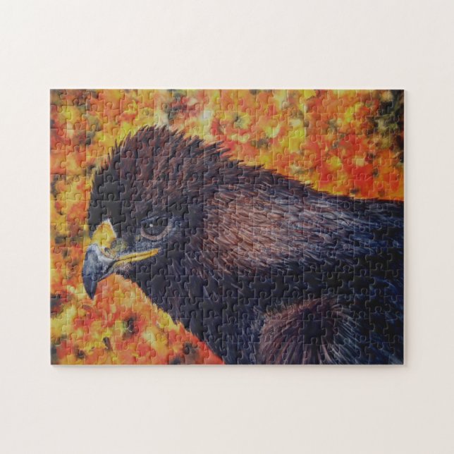 Goldenes Eagle mit Haltungspuzzlespiel Puzzle (Horizontal)