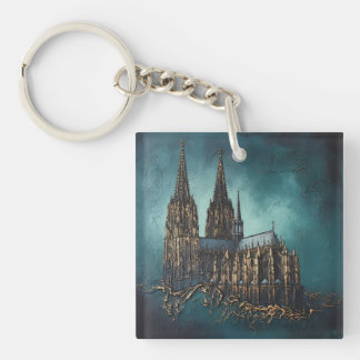 Goldenes Echo des Doms Schlüsselanhänger