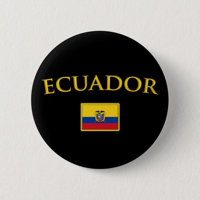 Goldenes Ecuador Button (Vorderseite)