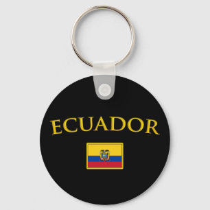 Goldenes Ecuador Schlüsselanhänger