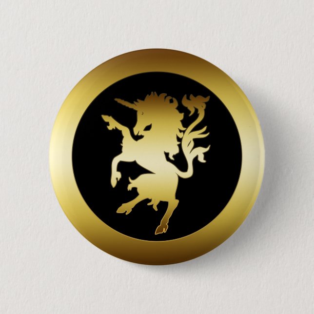 GOLDENES EINHORN BUTTON (Vorderseite)