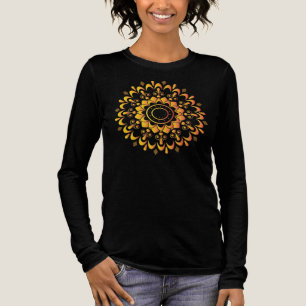 Goldenes einzigartiges Mandala-Design-95747 Tri-Blend Shirt