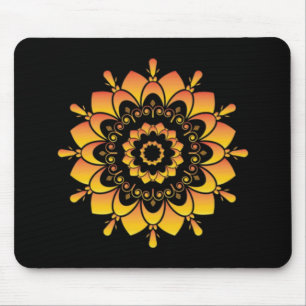Goldenes einzigartiges Mandala-Design Mousepad