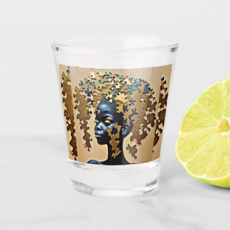 Goldenes Erwachen des Geistes – Kunst der Seelengö Schnapsglas