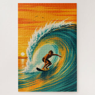 Goldenes Fass Surfer Puzzle