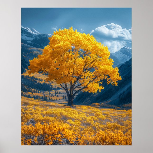 Goldenes Feld Poster (Vorne)