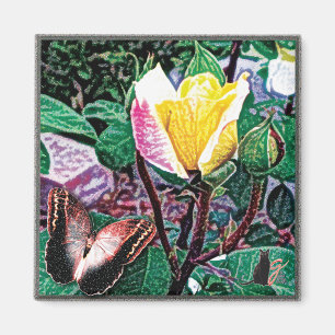 Goldenes Flammenmagnet Magnet