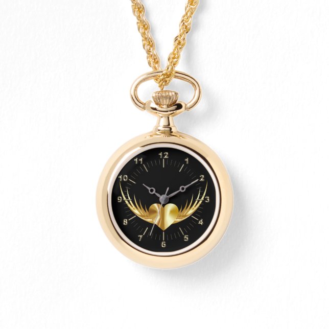 Goldenes Flugherz Armbanduhr (Vorderseite)
