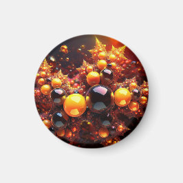 Goldenes Fraktal Magnet