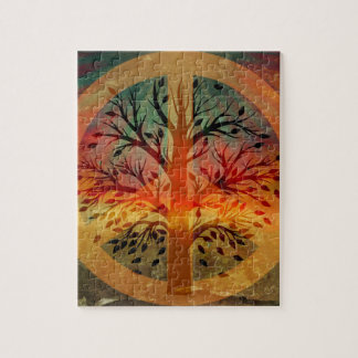 Goldenes Friedenszeichen Puzzle