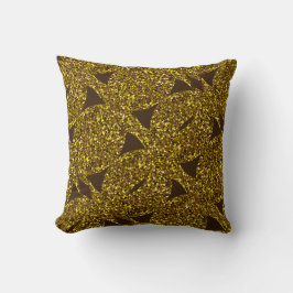 Goldenes funkelnd abstraktes Muster Kissen