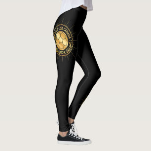 Goldenes Fußball-Emblem 2026 Mexiko USA Kanada Leggings