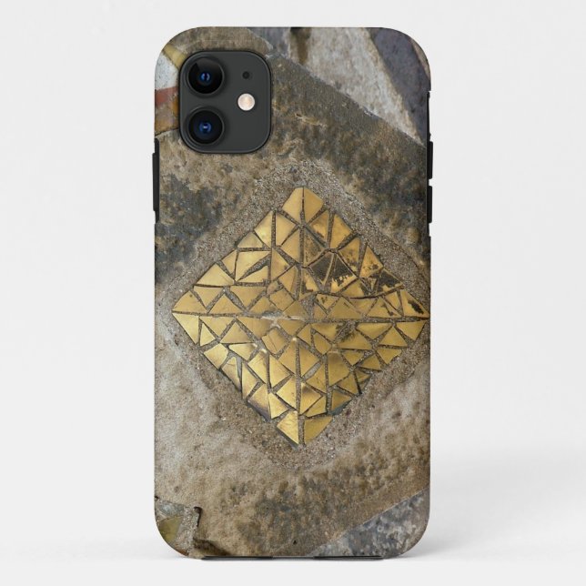 Goldenes Gaudi Mosaik Case-Mate iPhone Hülle (Rückseite)