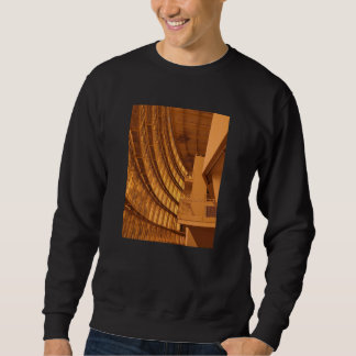 Goldenes Gebäude-Innenraumfoto Sweatshirt