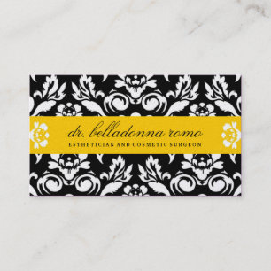 goldenes Gelb des Damast-311-Belladonna Visitenkarte