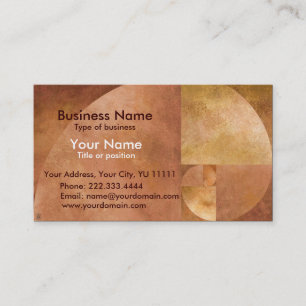 Goldenes gemeines visitenkarte