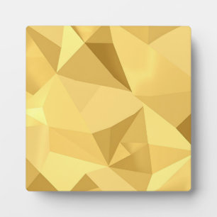 Goldenes geometrisches abstraktes Muster Fotoplatte