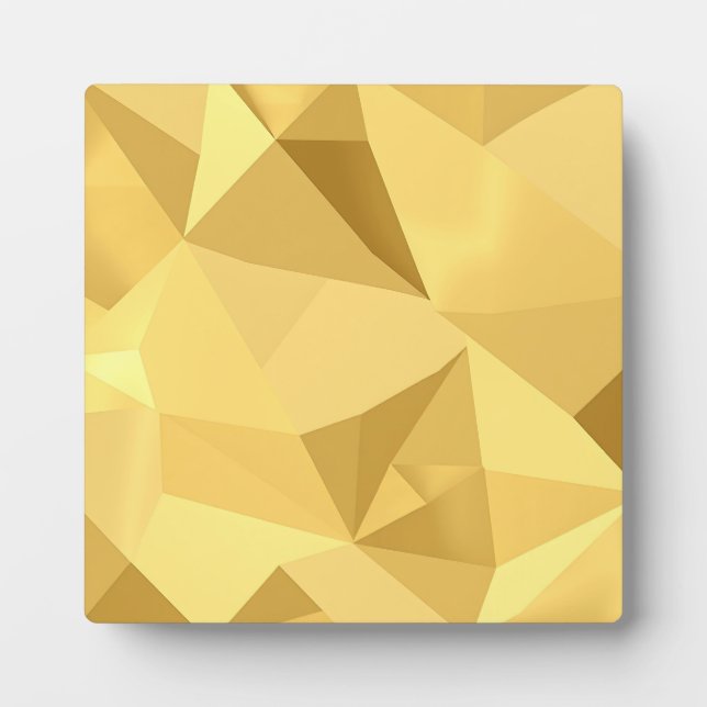 Goldenes geometrisches abstraktes Muster Fotoplatte (Vorderseite)