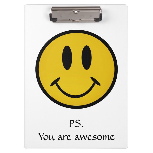 Goldenes Gesicht Klemmbrett (Vorderseite)