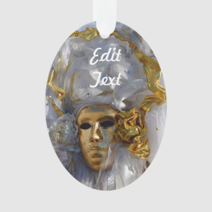 Goldenes Gesicht Ornament