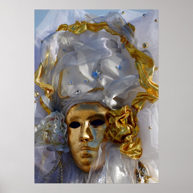 Goldenes Gesicht Poster (Vorne)