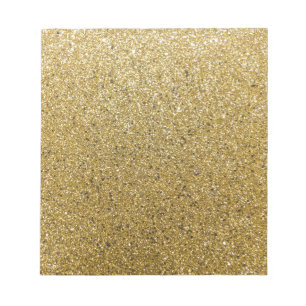 Goldenes Glitterpapier Notizblock