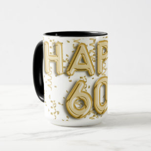 Goldenes Glück 60. Geburtstag Tasse