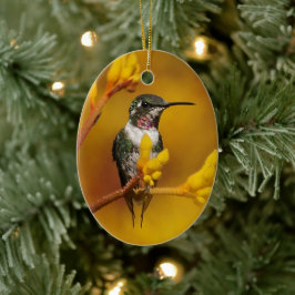 Goldenes Glühen Keramik Ornament