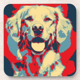 Goldenes grafisches Untersetzer-Set (6) Untersetzer