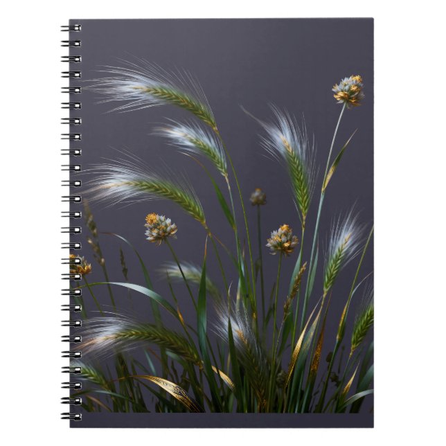 Goldenes Gras Notizbuch Notizblock (Vorderseite)