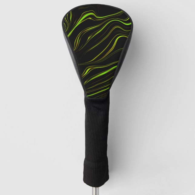 Goldenes Gras oder gewellt grüne goldene, lange St Golf Headcover (Vorderseite)