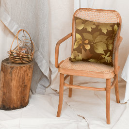 Goldenes Herbstmuster Kissen