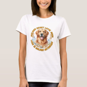 Goldenes Herz - Frauen Weiß T-Shirt