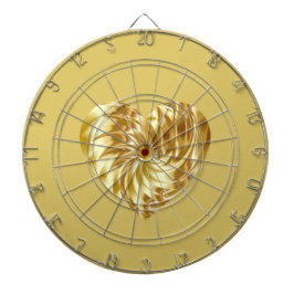 Goldenes Herz (Goldene Form der Liebe) Dartscheibe