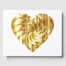 Goldenes Herz (Goldene Form der Liebe) Gästebuch