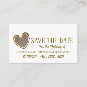 Goldenes Herz, Save the Date Begleitkarte