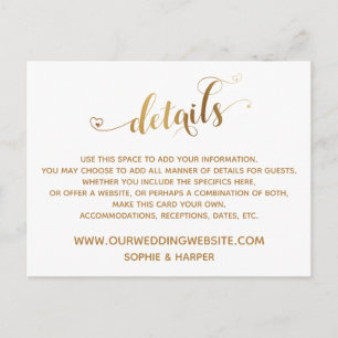 Goldenes Herzenskript, Diamanten Details zu White Postkarte