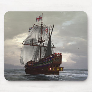 Goldenes Hinter Mousepad