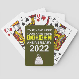 Goldenes Hochzeitstag Spielkarten