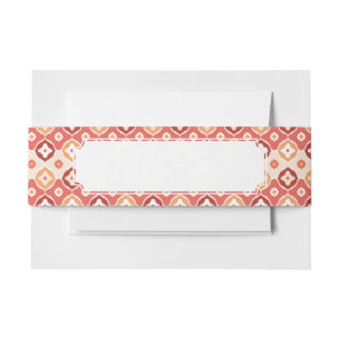 Goldenes ikat geometrisches Muster Einladungsbanderole