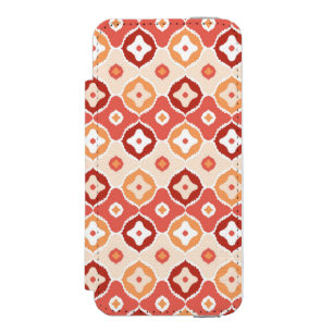 Goldenes ikat geometrisches Muster Incipio Watson™ iPhone 5 Geldbörsen Hülle