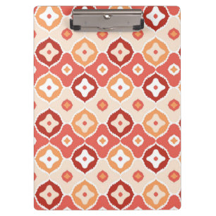 Goldenes ikat geometrisches Muster Klemmbrett