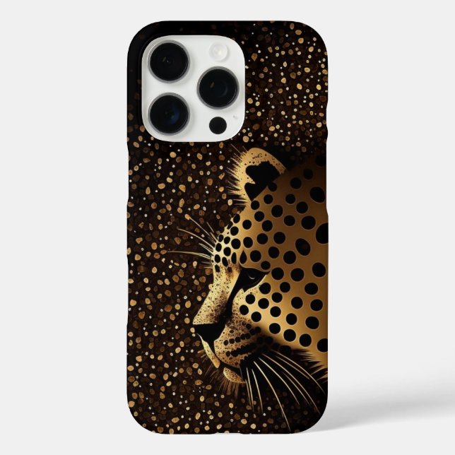 Goldenes Jaguar-Muster           Case-Mate iPhone Hülle (Rückseite)