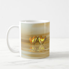Goldenes Jahr Herz Tasse