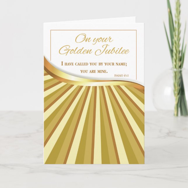 Goldenes Jubiläum des religiösen Lebens, Karte (Vorderseite)