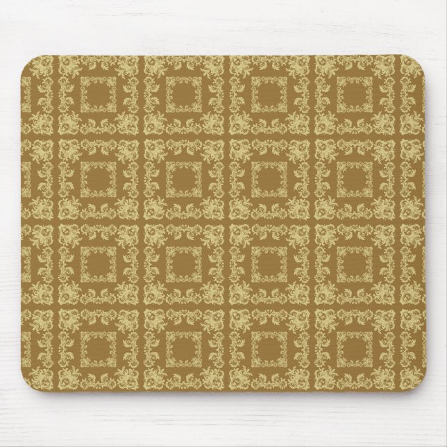 Goldenes Kaffeekarree Mousepad (Vorne)