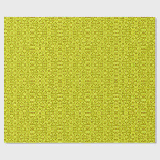 Goldenes Kaleidoskop-Fraktalmuster Geschenkpapier