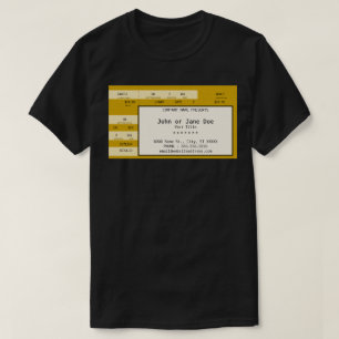 Goldenes Konzert-Ticket T-Shirt